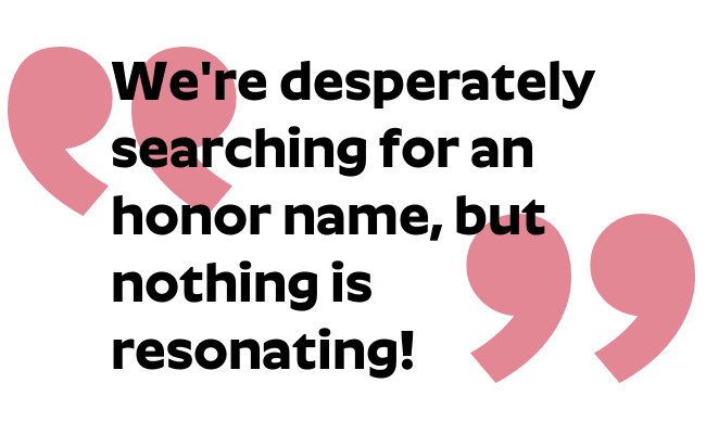 Let Us Name Your Baby